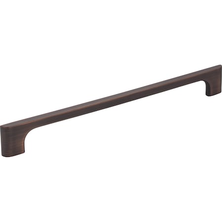 Jeffrey Alexander 224 mm Center-to-Center Brushed Oil Rubbed Bronze Asymmetrical Leyton Cabinet Pull 286-224DBAC